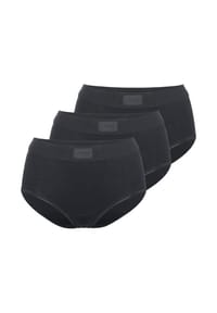 sloggi - Maxi Slip 3er Pack Double Comfort T - Schwarz