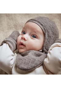 Maximo Baby-Mütze GOTS Zertifiziert - Wollfleece Mit Jerseyfutter Made In Germany