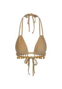 MODA MINX - Bikini Top Lumiere Droplet mit funkelnden Anhängern - Gold