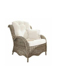 LOBERON - Sessel Hailee braun/creme - braun/creme