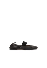 ONE ELEMENT - Schwarze Ballerinas mit Gummiband - Schwarz