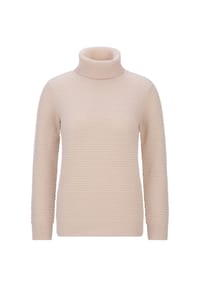GOLDNER - Rollkragenpullover in Reiskornoptik - beere
