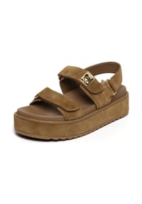 STEVE MADDEN - Veloursleder Sandalen - Dunkelbraun