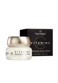 PURE MINERAL - Nachtcreme Vitamin C Straffend, 50 ml - weiß