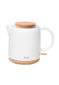 COFI - Adler AD 1304 Keramik-Wasserkocher  1200 W - 1 L, 360°-Basis, Ecru - Ecru 16,0 × 23,5 × 19,0 cm