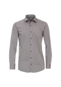 Venti - Herren Businesshemd uni Modern Fit - Dunkelblau