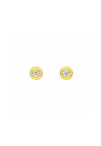 Adelia's - Adelia's Damen Solitär Ohrstecker Ohrringe 585 Gold ( 14K ) mit 2 Brillanten ( 0,07 ct ) - gold