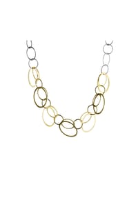 CELESTA® - Damen Collier, 925er Silber - SILBER/GOLD