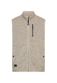 camel active - Fleeceweste mit Stehkragen - Hafer