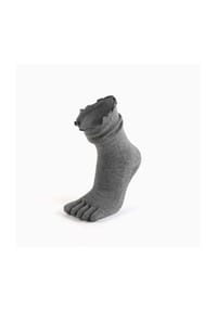 MUNADUNA - Yoga-/Pilates-Zehensocken – Kompression – mit Deko-Rüschenbündchenin Zehensocken,Elastisch,Stabilisierend - Grau