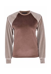 freshlions - Sweatshirt Sally aus samtig, weichem Stoff hergestellt - beige