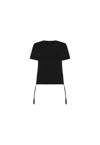 freshlions - T-Shirt Emily mit praktischen Bindebändern - black