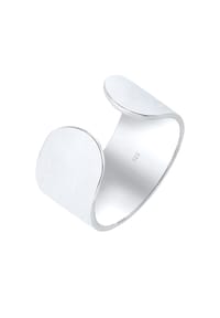 elli. - Ring Bandring Offen Matt Blogger Verstellbar 925 Silber - Silber