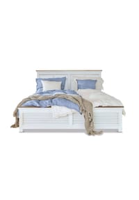 LOBERON - Bett Antje antikweiß - antikweiß