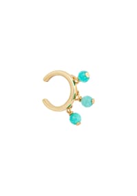 caї - Ear Cuff 925/- Sterling Silber 3 Amazonit - gelb