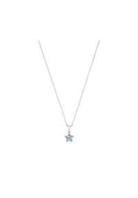Prinzessin Lillifee - Mädchen Kette mit Anhänger "Stern", 925er Silber  - silber