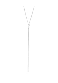 KUZZOÍ - Halskette Modische Y-Kette Mit Barren 925 Silber - Silber