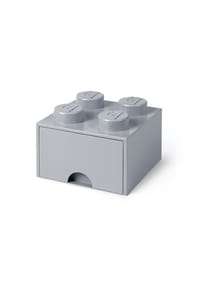 LEGO® - LEGO Auszieh-Aufbewahrungsbox Brick Drawer 4 - Medium Stone Grey, Kunststoff, 25 x 25 cm - 