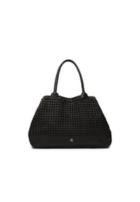 ONE ELEMENT - Große Handtasche mit auffälligem Geflecht - Schwarz