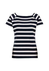 salzhaut - Shirt FLORENTINE - Navy-White