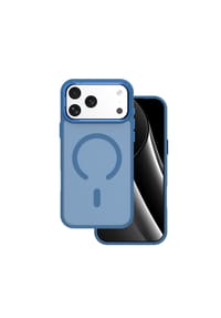 COFI - TFO Frozen Mag Kompatibel mit  iPhone 18 / 17 Marineblau Handyhülle - Transparent