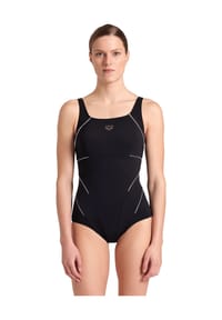 arena - Badeanzug, chlorresistent, Shaping, für Damen - 501 BLACKWHITE