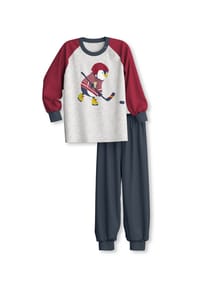 CALIDA - Kinder Bündchen-Pyjama Toddlers Sports - stein meliert