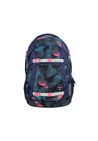 Coocazoo MATE - Schulrucksack "Cloudy Peach", Rückenpolster, Emblem, Muster-Mix, für Mädchen - BLAUGRÜN