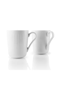 eva solo - Legio Nova Tassen-Set, Porzellan, Weiß, 340 ml, 2er Set - Weiß