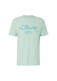 s.Oliver - T-Shirt, Rundhals-Ausschnitt, für Herren - 01D1 WHITE