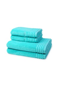 VOSSEN® 2 X Handtuch 2 X Duschtuch im Set Vienna Style Supersoft - Vienna Style Supersoft - Apricot
