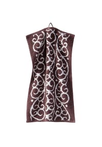 GRACE GRAND SPA - Gäste-Handtuch Akanthus mit Akanthus-Muster - Braun bordüre