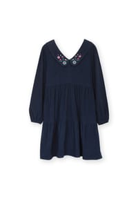 KITE - Damen Cerne Abbas Cordkleid Bio-Baumwolle - blau