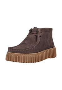CLARKS® - Veloursleder Stiefelette TORHILL MOSS - Dunkelbraun