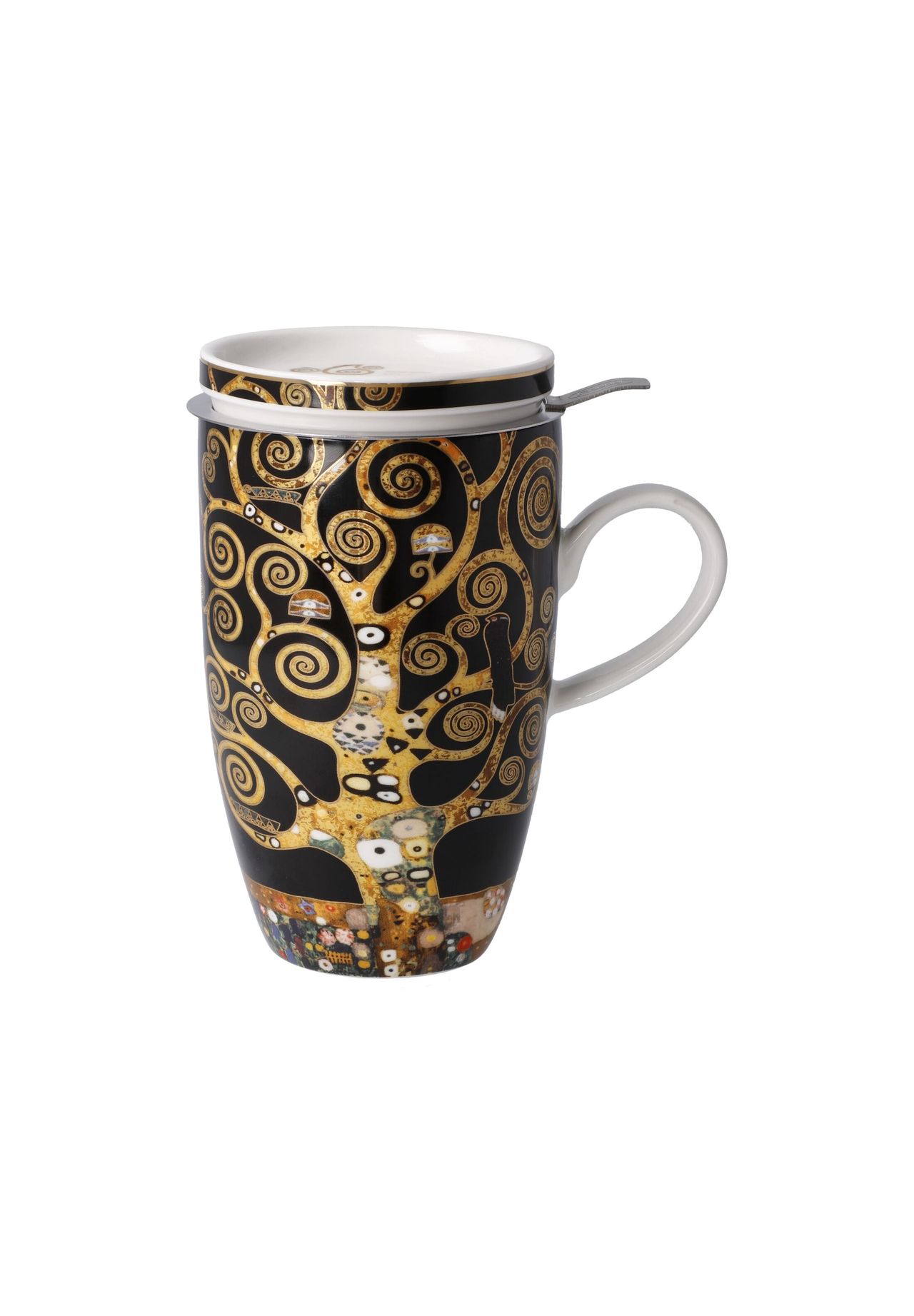 Goebel Teetasse mit Deckel und Sieb Gustav Klimt - Der Lebensbaum Gustav  Klimt | GALERIA