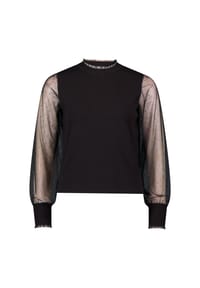 zero - Feinstrickpullover mit Strass - Black Beauty