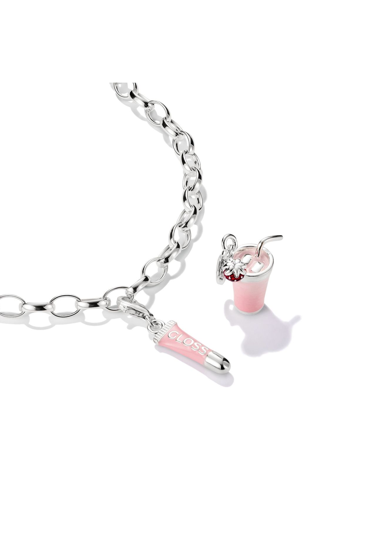 Thomas Sabo Charm-AnhäNger Pink Matcha Original, Silber, Pink, Rot, 99