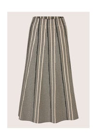 MADELEINE - Eleganter Jacquard-Rock für kühle Tage - beige / nebelblau / multicolor