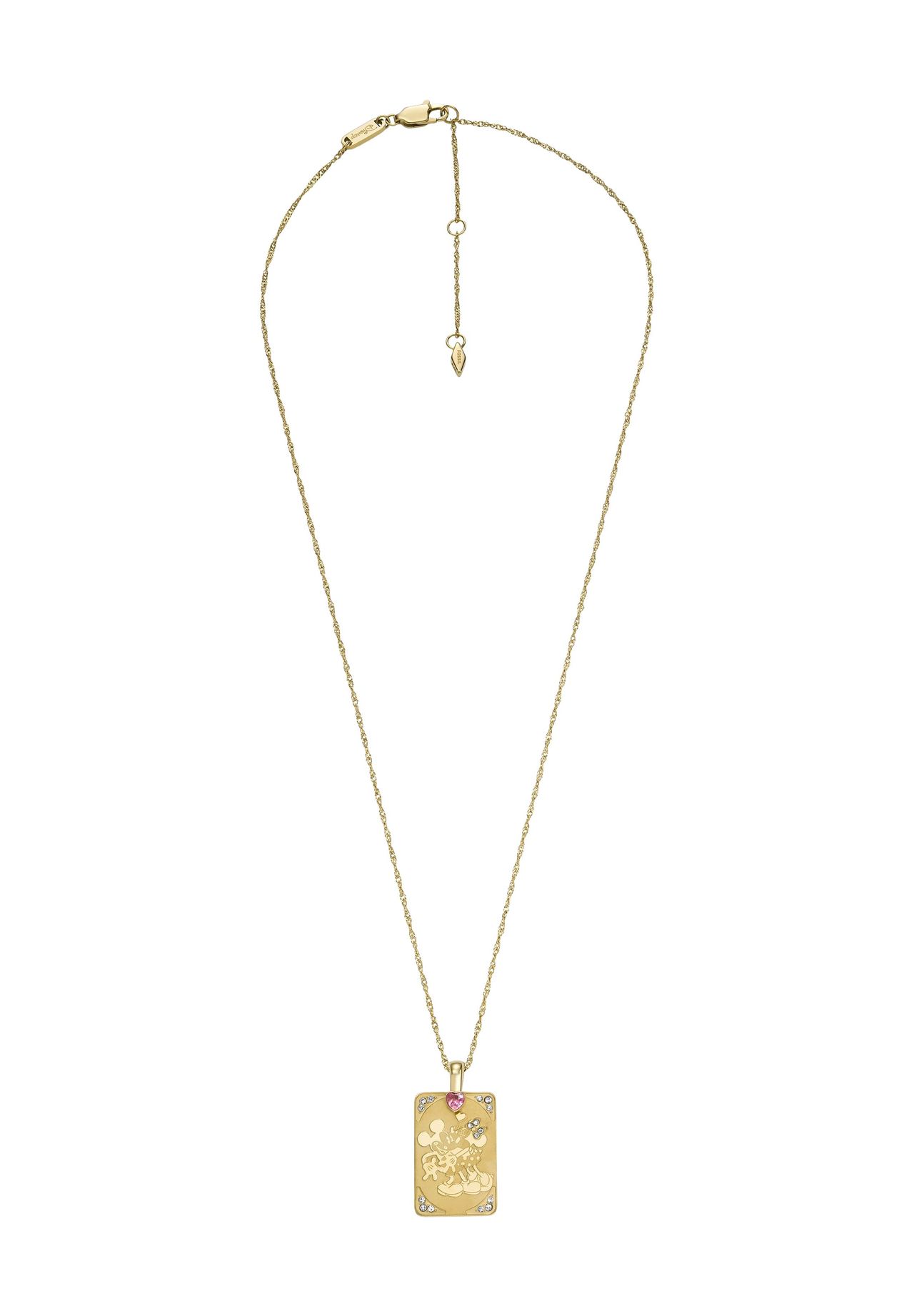 FOSSIL MINNIE MOUSE Damen Kette mit Anhänger, Edelstahl | GALERIA