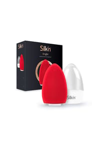 Silk'n® BRIGHT - Bright Silikon-Gesichtsreinigungsbürste Rot - Lila