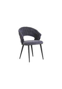 COFI - Wave Esszimmerstuhl im 2er Set Moderner Stuhl mit geflochtenem Design - Anthrazit OneSize