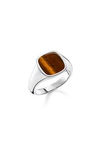 Thomas Sabo Rebel at heart - Ring Tigerauge - silberfarben, braun