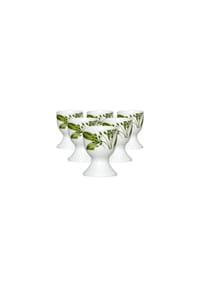 Ritzenhoff & Breker Eierbecher Evora ø 5 cm 6er Set weiß-grün - EVORA - weiß-grün