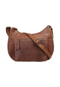 SPIKES & SPARROW® - Umhängetasche Echt Leder - cognac