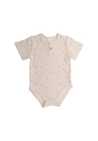 maximo® - BABY BOY-Body,Dschungelblätter AOP, Knopfpatte - flanell-palme