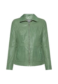 GALERIA - Lederjacke, Klappkragen, für Damen - 2 SAGE