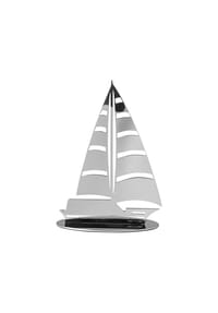 Fink Living Deko-Segelboot SAILER - SAILER - silberfarben