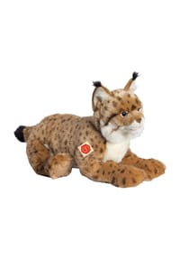 HERMANN Teddy COLLECTION® - Kuscheltier "Luchs", liegend, 45 cm - BRAUN