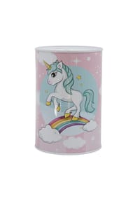 unicorn® - Unicorn Spardose bedruckt aus Metall 15 × 10 × 10 cm - Rosa 15 × 10 × 10 cm