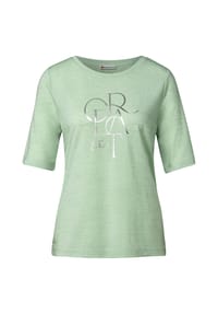 Street One - T-Shirt, Halbarm, für Damen - 26279 GREEN